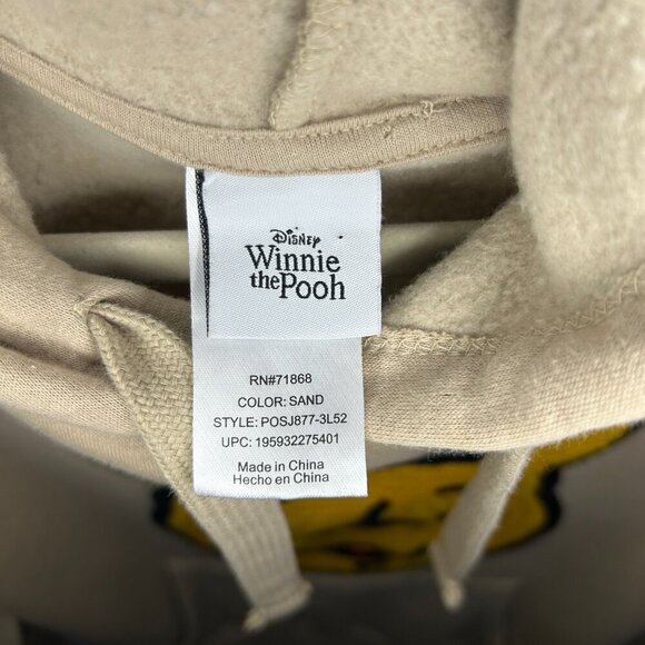 Disney Winnie the Pooh Embroidered Hoodie | XL | Sand Beige - Picture 5 of 5